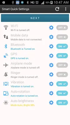 Smart Quick Settings android App screenshot 7